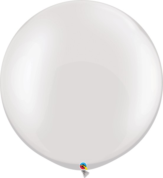 Qualatex Latexballon Pastel Pearl White 75cm/30" 2 Stück