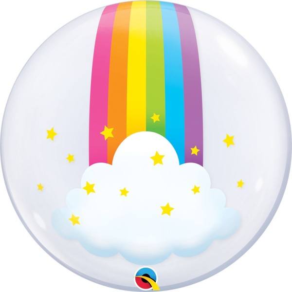 Qualatex Deco Bubble Rainbow Clouds 60cm/24"