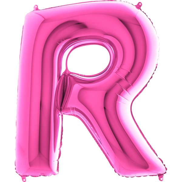 Grabo Folienballon Buchstabe R Fuxia 100cm/40"