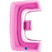 Grabo Folienballon Buchstabe E Fuxia 100cm/40"  Grabo Folienballon Buchstabe E Fuxia 100cm/40"