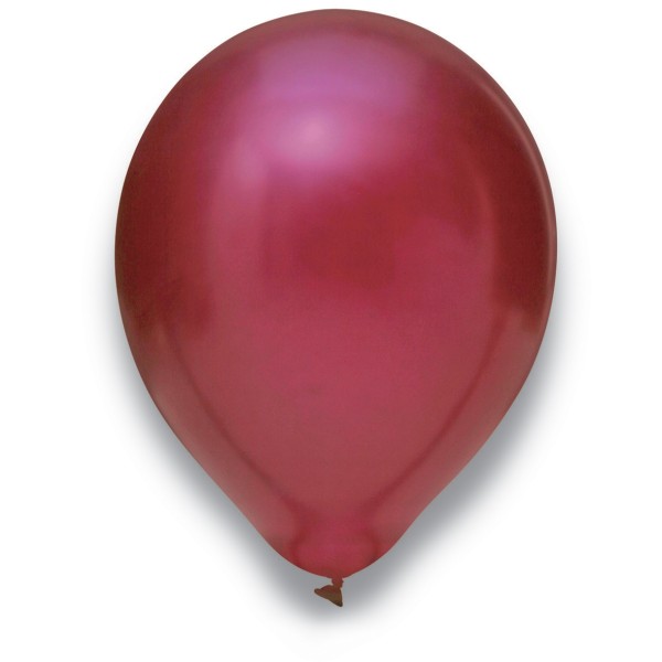 Globos Luftballons Metallic Burgund Naturlatex 30cm/12" 100er Packung