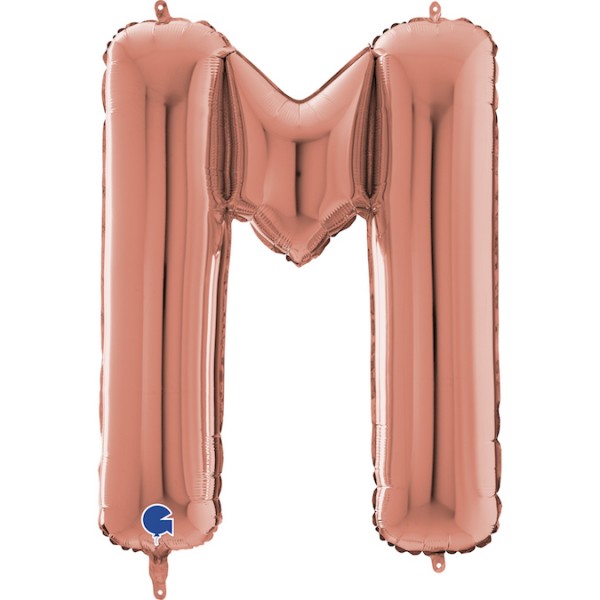 Grabo Folienballon Buchstabe M Rose Gold 100cm/40"