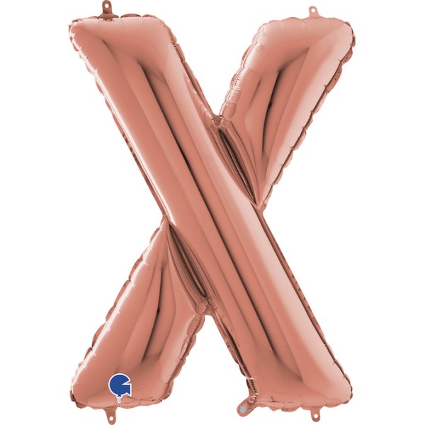 Grabo Folienballon Buchstabe X Rose Gold 100cm/40"