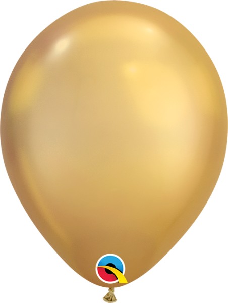 Qualatex Latexballon Chrome Gold 18cm/7" 100 Stück