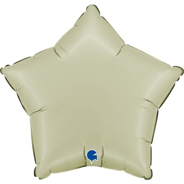 Grabo Folienballon Star Satin Satin Olive Green 45cm/18"