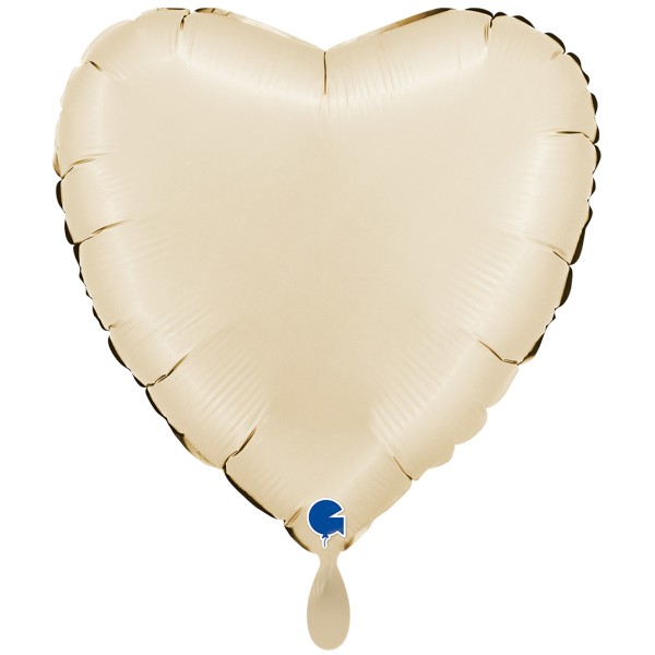 Grabo Folienballon Heart Satin Cream 56cm/22"