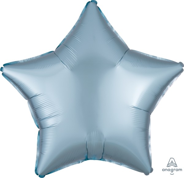 Anagram Folienballon Stern Satin Luxe Pastel Blue 50cm/20"