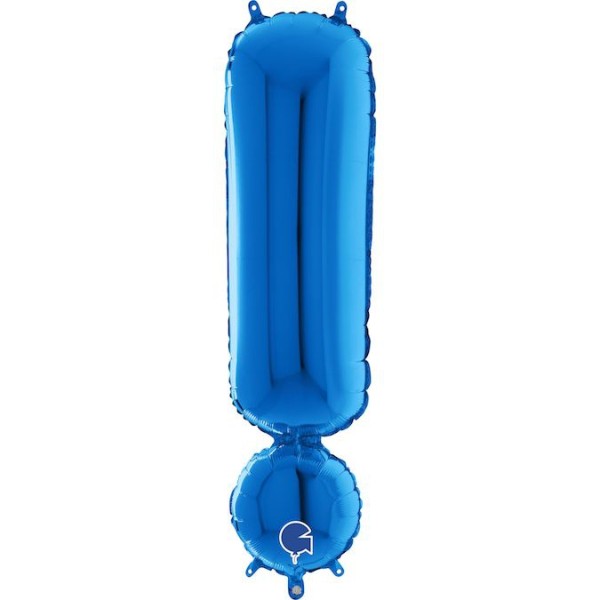 Grabo Folienballon Zeichen ! Blue 100cm/40"