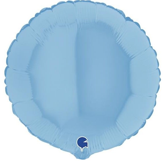 Grabo Folienballon Rund Matte Blue 45cm/18"