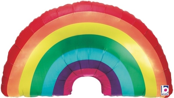 Betallic Folienballon Regenbogen 90cm/36"