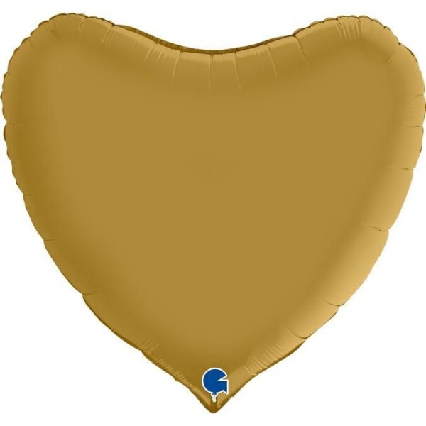 Grabo Folienballon Herz Satin Gold 90cm/36"