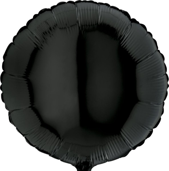 Grabo Folienballon Rund Schwarz 45cm/18"