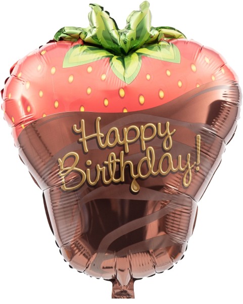 Kaleidoscope Folienballon Happy Strawberry Birthday 45cm/18"
