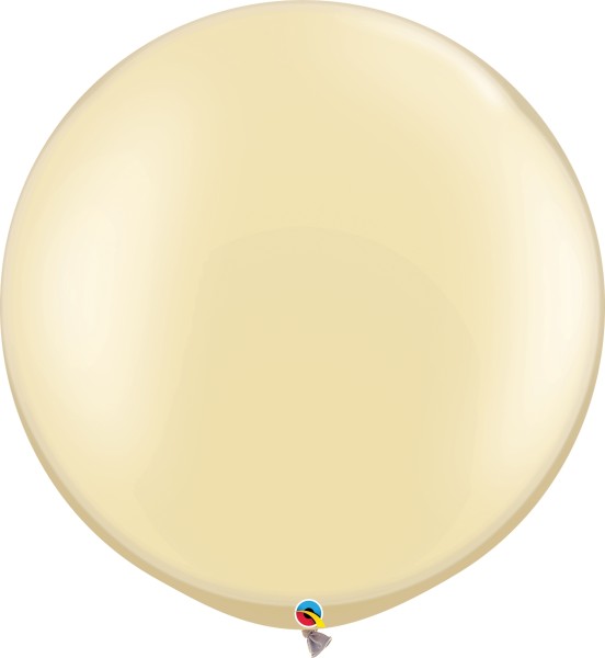Qualatex Latexballon Pastel Pearl Ivory 75cm/30" 2 Stück