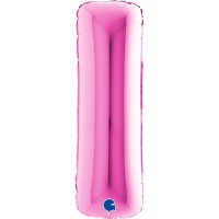 Grabo Folienballon Buchstabe I Fuxia 100cm/40"  Grabo Folienballon Buchstabe I Fuxia 100cm/40"