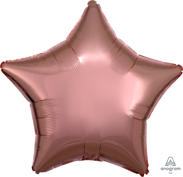 Anagram Folienballon Stern Rose Gold 50cm/20"