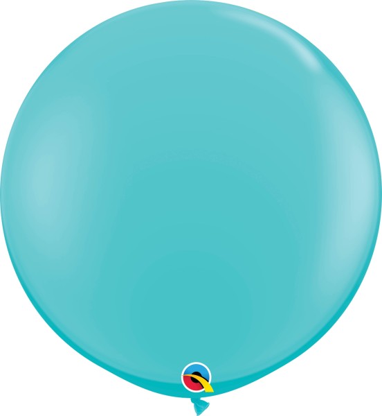 Qualatex Latexballon Fashion Caribbean Blue 90cm/3' 2 Stück