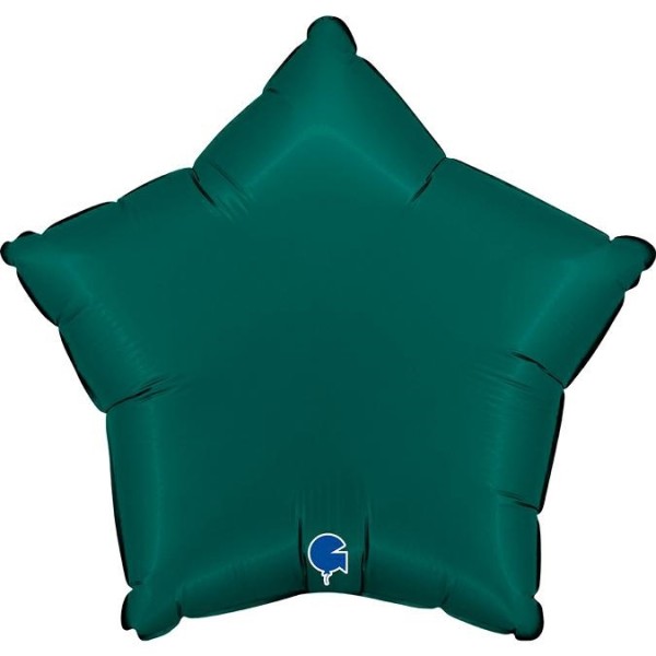 Grabo Folienballon Star Satin Satin Emerald Green 45cm/18"