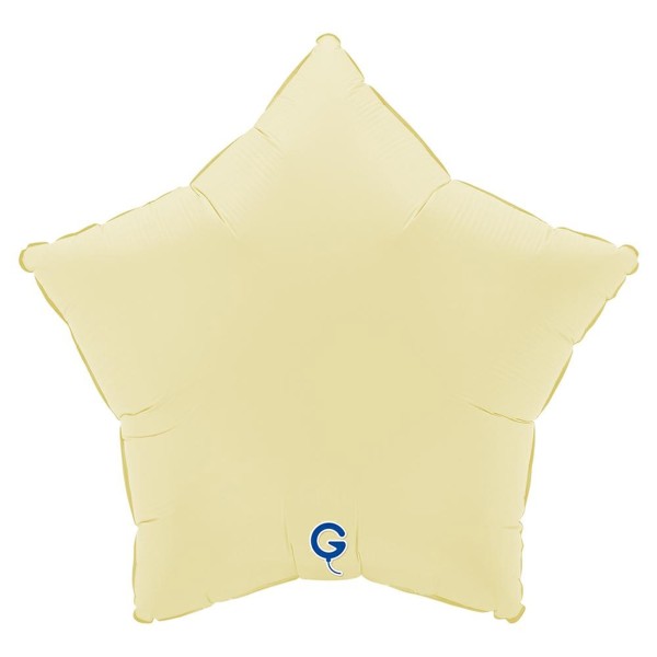 Grabo Folienballon Star Soft Matte French Butter 45cm/18"