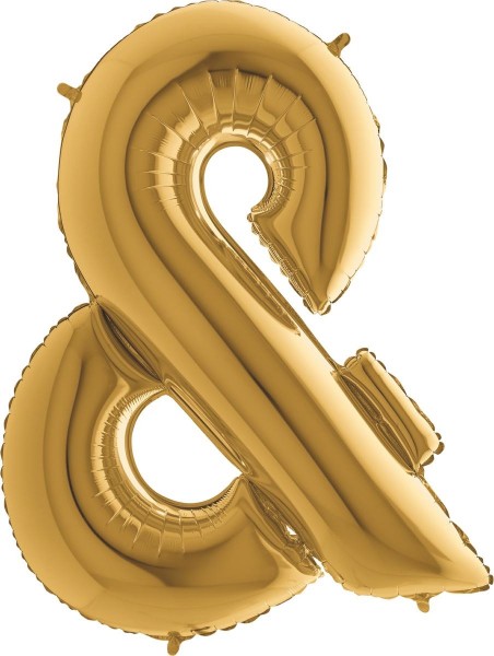 Grabo Folienballon Zeichen & Gold 100cm/40"