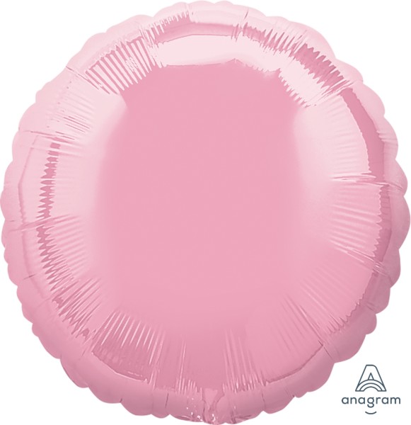 Anagram Folienballon Rund Metallic Pearl Pink 45cm/18"