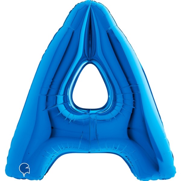 Grabo Folienballon Buchstabe A Blue 100cm/40"