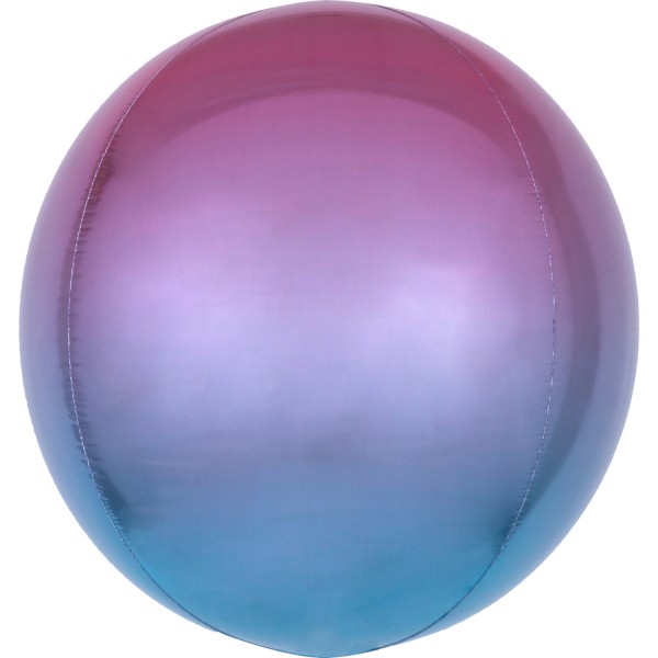 Anagram Folienballon Orbz Ombré Purple & Blue 40cm/16"