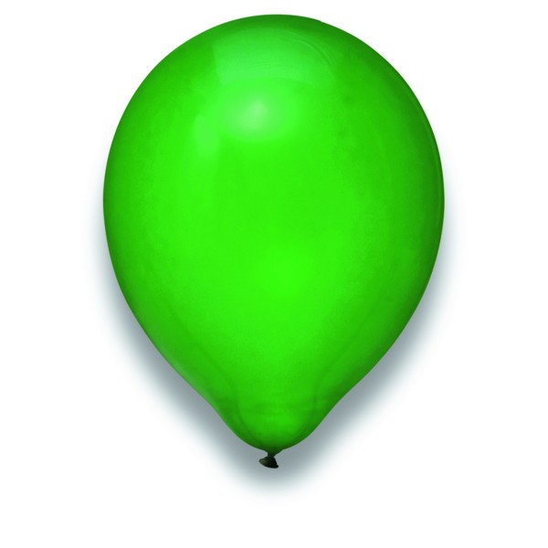 Globos Luftballons Kristall Grün Naturlatex 30cm/12" 100er Packung