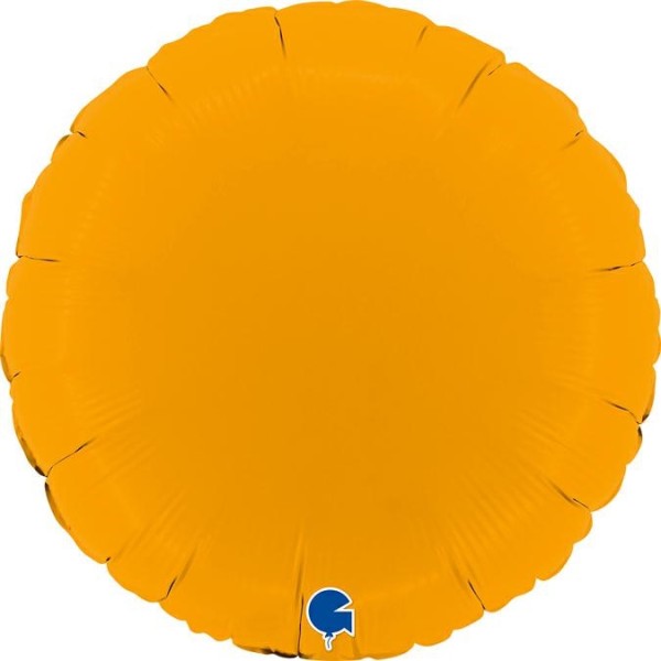 Grabo Folienballon Rund Matte Mustard 45cm/18"