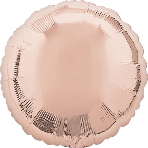 Anagram Folienballon Rund Rosegold 45cm/18"