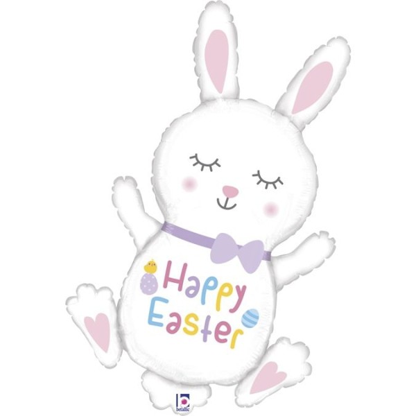 Betallic Folienballon Hase "Happy Easter" 97cm/38"