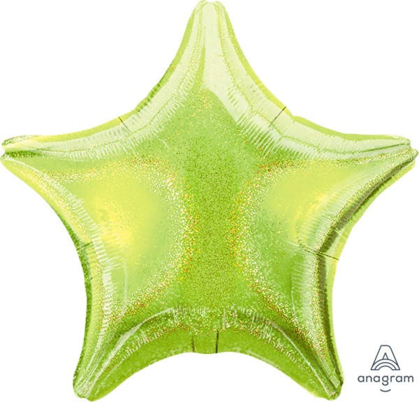 Anagram Folienballon Stern Lime Green Dazzler 50cm/20"