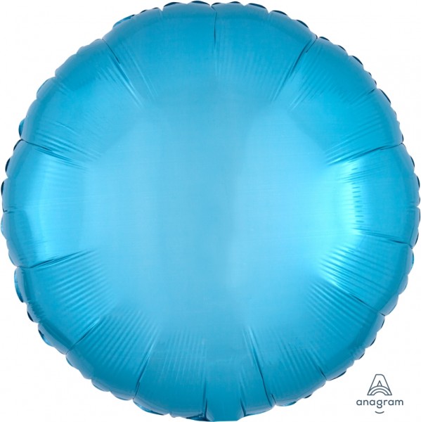 Anagram Folienballon Rund Caribbean Blue 45cm/18"