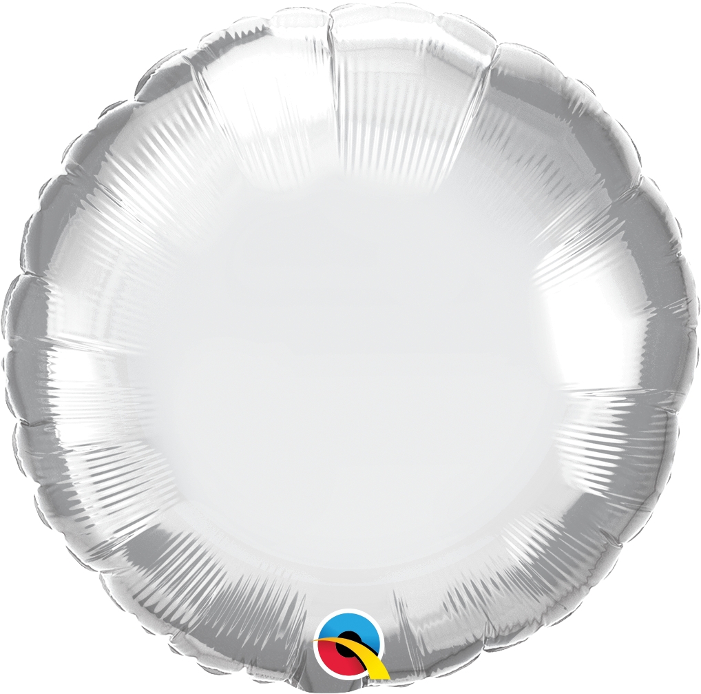 Qualatex Folienballon Chromblau, 45,7 Cm – Selbstschließendes Ventil, Ideal Für Helium, Partydeko & Ballonsträuße