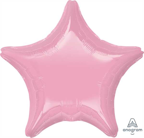 Anagram Folienballon Stern Iridescent Pearl Rosa (Iridescent Pearl Pink) 20"