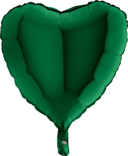 Grabo Folienballon Heart Dark Green 45cm/18"