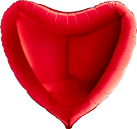 Grabo Folienballon Heart Red 90cm/36"  Grabo Folienballon Heart Red 90cm/36"