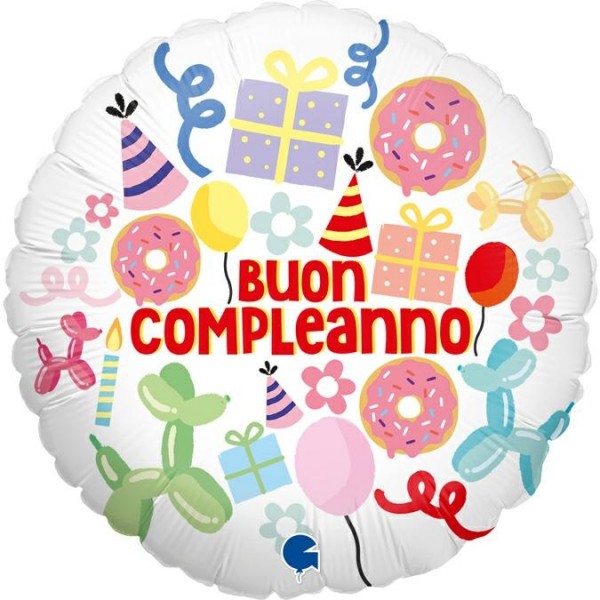 Betallic Folienballon Buon Compleanno Candy 46cm/18"