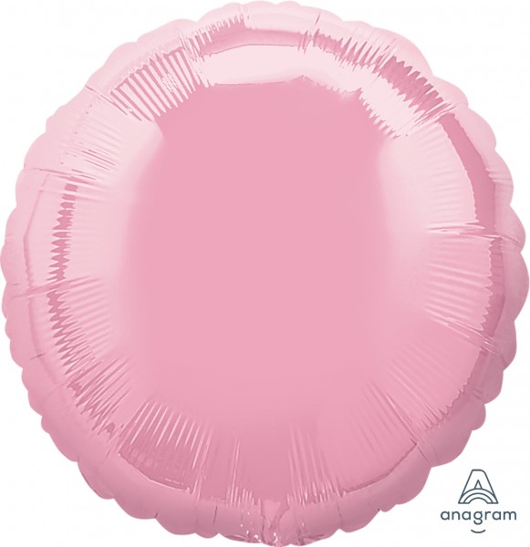 Anagram Folienballon Rund Iridescent Pearl Pink 45cm/18"