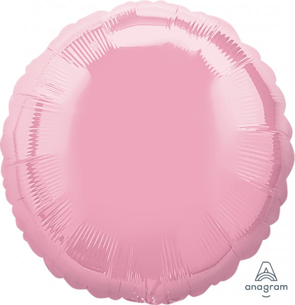 Anagram Folienballon Rund Iridescent Pearl Pink 45cm/18"