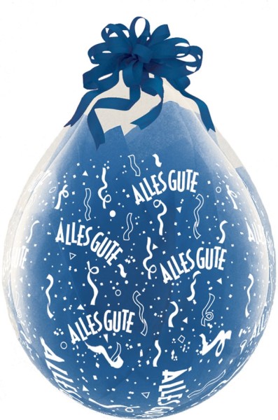 Qualatex Verpackungsballon Alles Gute A-Round Diamond Clear 45cm/18" 25 Stück