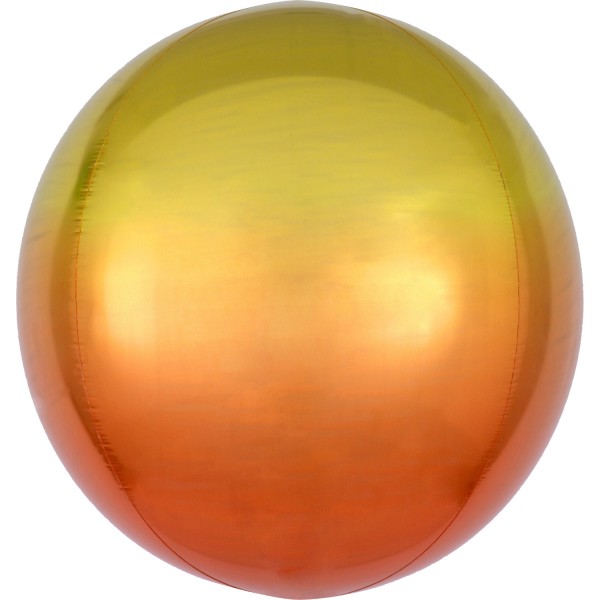 Anagram Folienballon Orbz Ombré Yellow & Orange 40cm/16"