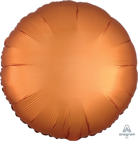Anagram Folienballon Rund Satin Luxe Amber 45cm/18"
