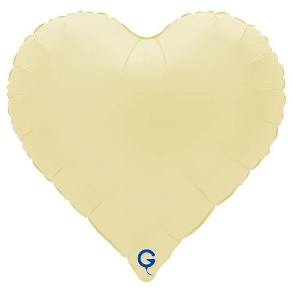 Grabo Folienballon Heart Sweetie Soft Matte French Butter 45cm/18"
