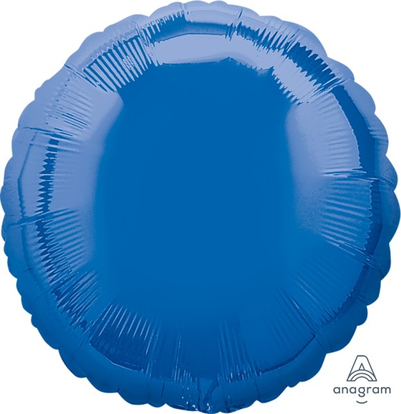 Anagram Folienballon Rund Dark Blue 45cm/18"