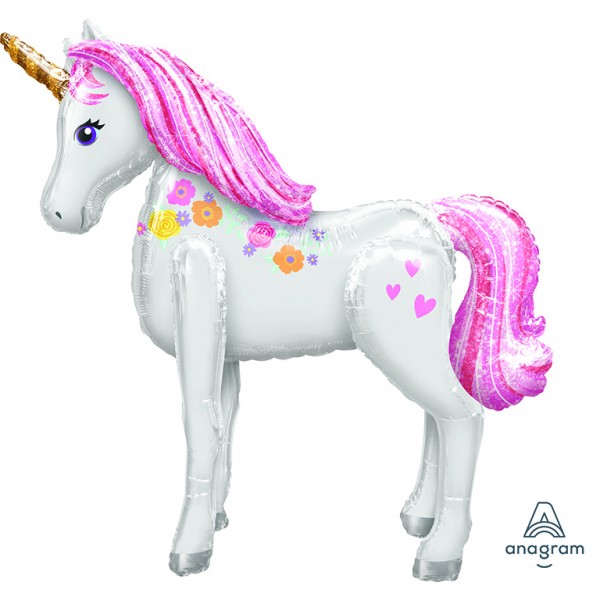 Anagram Folienballon AirWalker Magical Unicorn 116cm/46"