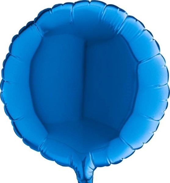 Grabo Folienballon Rund Blue 23cm/9"