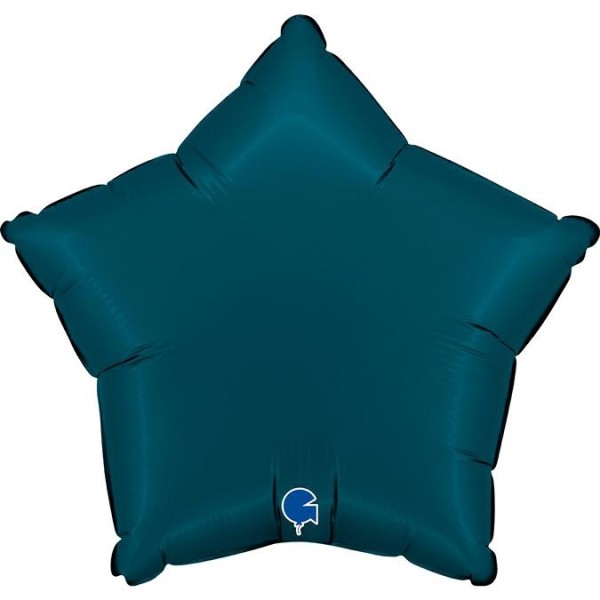 Grabo Folienballon Star Satin Satin Petrol Blue 45cm/18"
