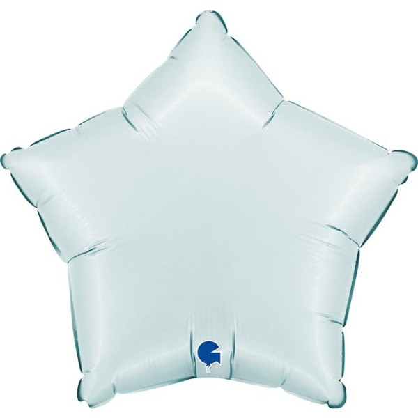 Grabo Folienballon Star Satin Satin Pastel Blue 45cm/18"