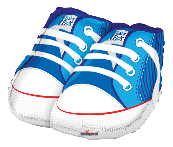 Kaleidoscope Folienballon "Babyschuhe Blau" 45cm/18"